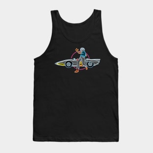 Speed racer neon style bg Tank Top